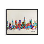 Columbus Ohio skyline Framed Canvas Print Gallery Image 2