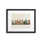 columbus skyline Framed Art Print Gallery Image 6