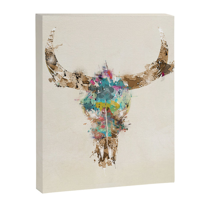 Cow Skull Canvas Print Gallery Image 1