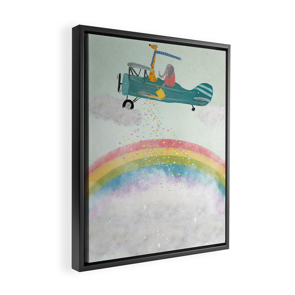 creating rainbows Framed Canvas Print Gallery Image 2