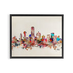 Dallas city texas Framed Canvas Print Gallery Image 2