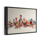 Dallas city texas Framed Canvas Print Gallery Image 6