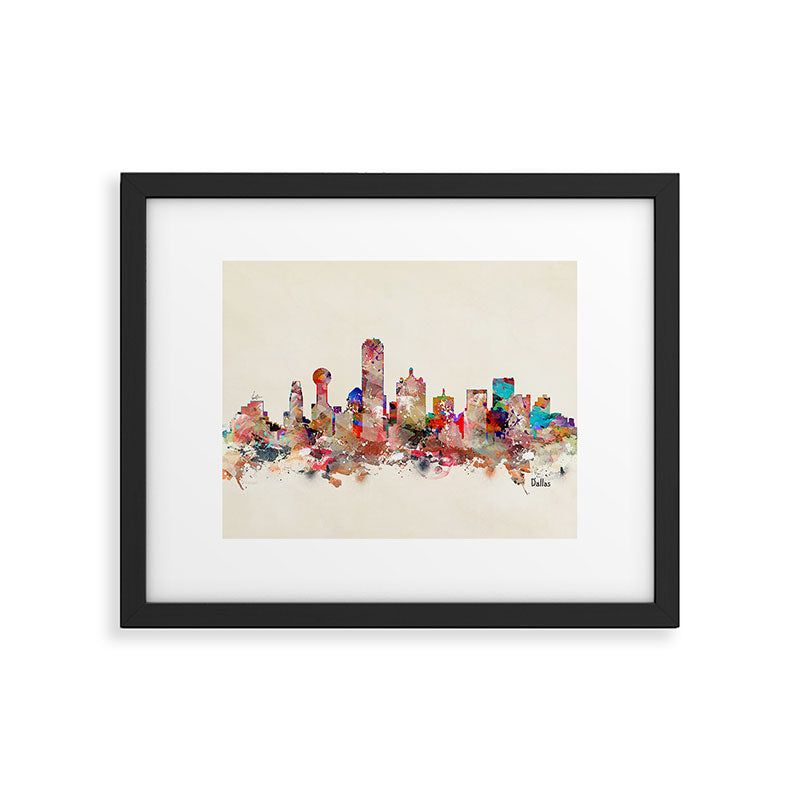 Dallas city texas Framed Art Print Gallery Image 5