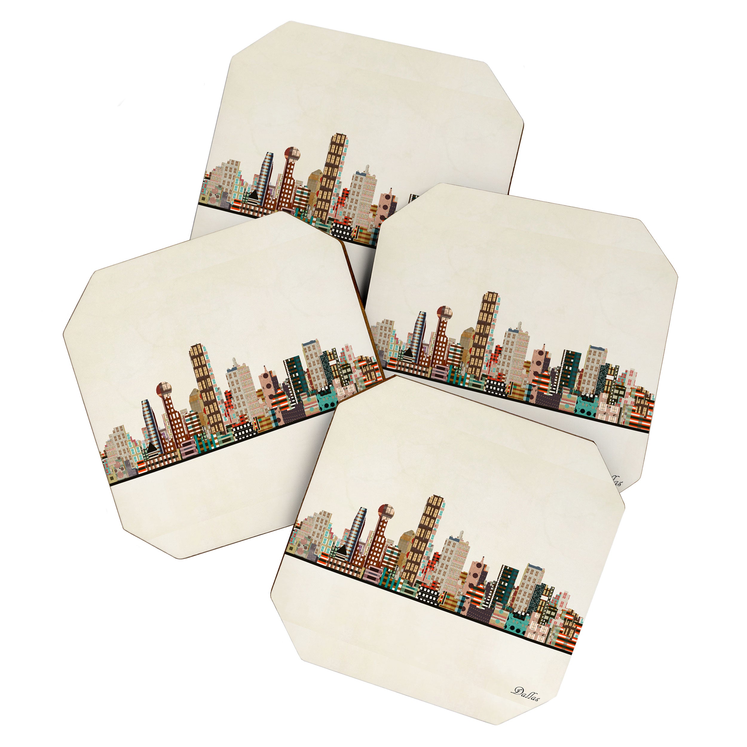 dallas skyline Coaster Gallery Image 1