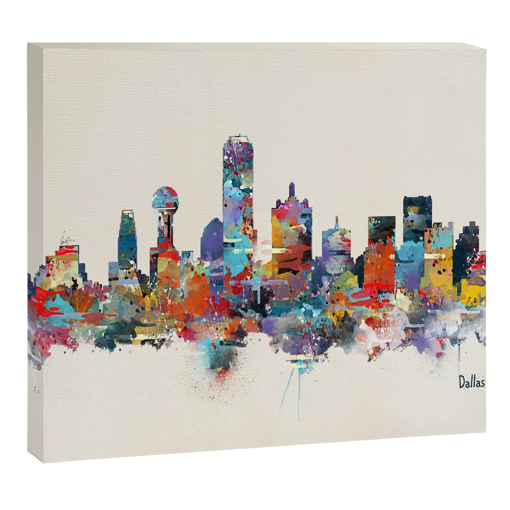 dallas texas skyline Canvas Print Gallery Image 12