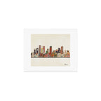 denver colorado skyline Art Print Gallery Image 1