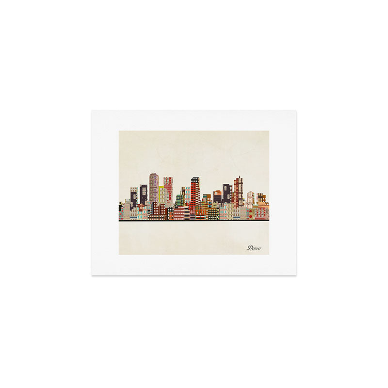 denver colorado skyline Art Print Gallery Image 1