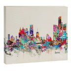 detroit michigan skyline Canvas Print Gallery Image 12
