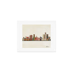 detroit skyline Art Print Gallery Image 1