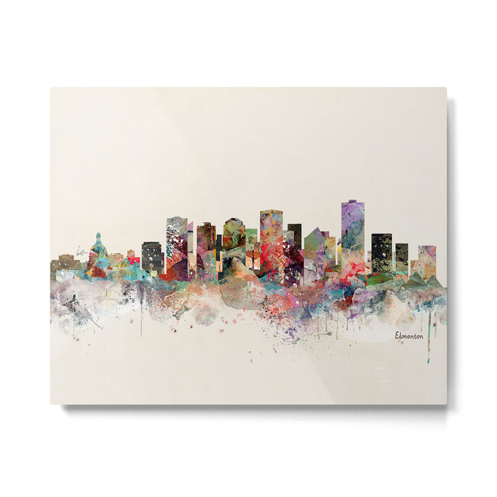 edmonton canada skyline Metal Print Gallery Image 1