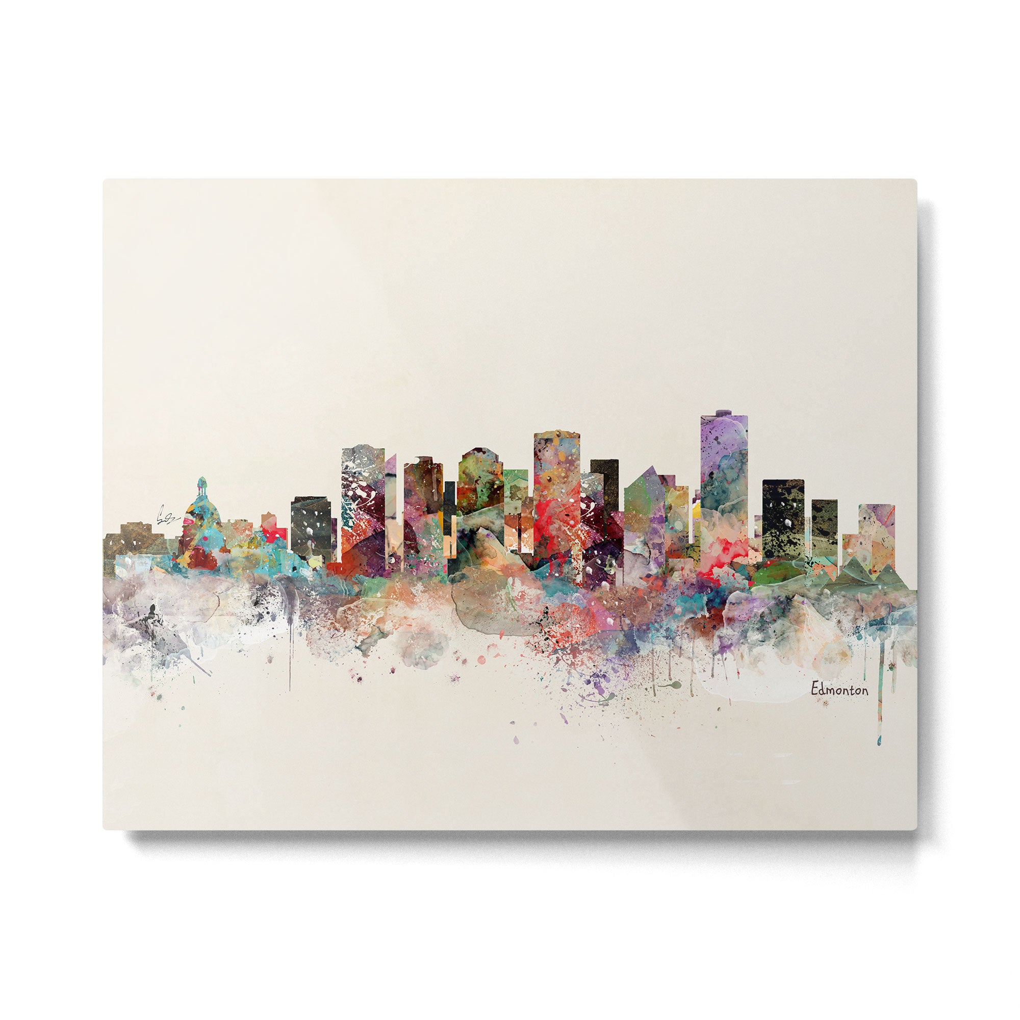 edmonton canada skyline Metal Print Gallery Image 6