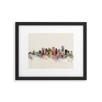 edmonton canada skyline Framed Art Print Gallery Image 4
