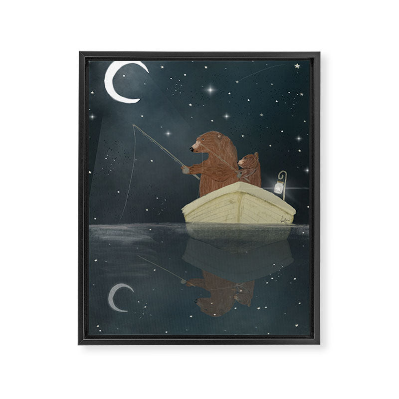 fishing for stars Framed Canvas Print Gallery Image 6