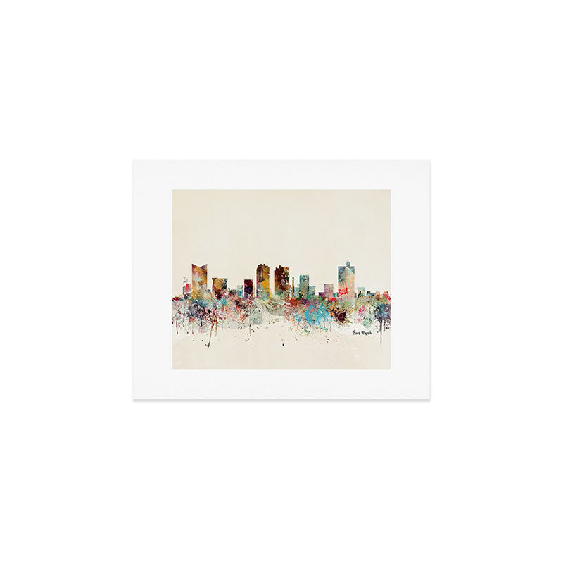 fort worth skyline Art Print Gallery Image 1