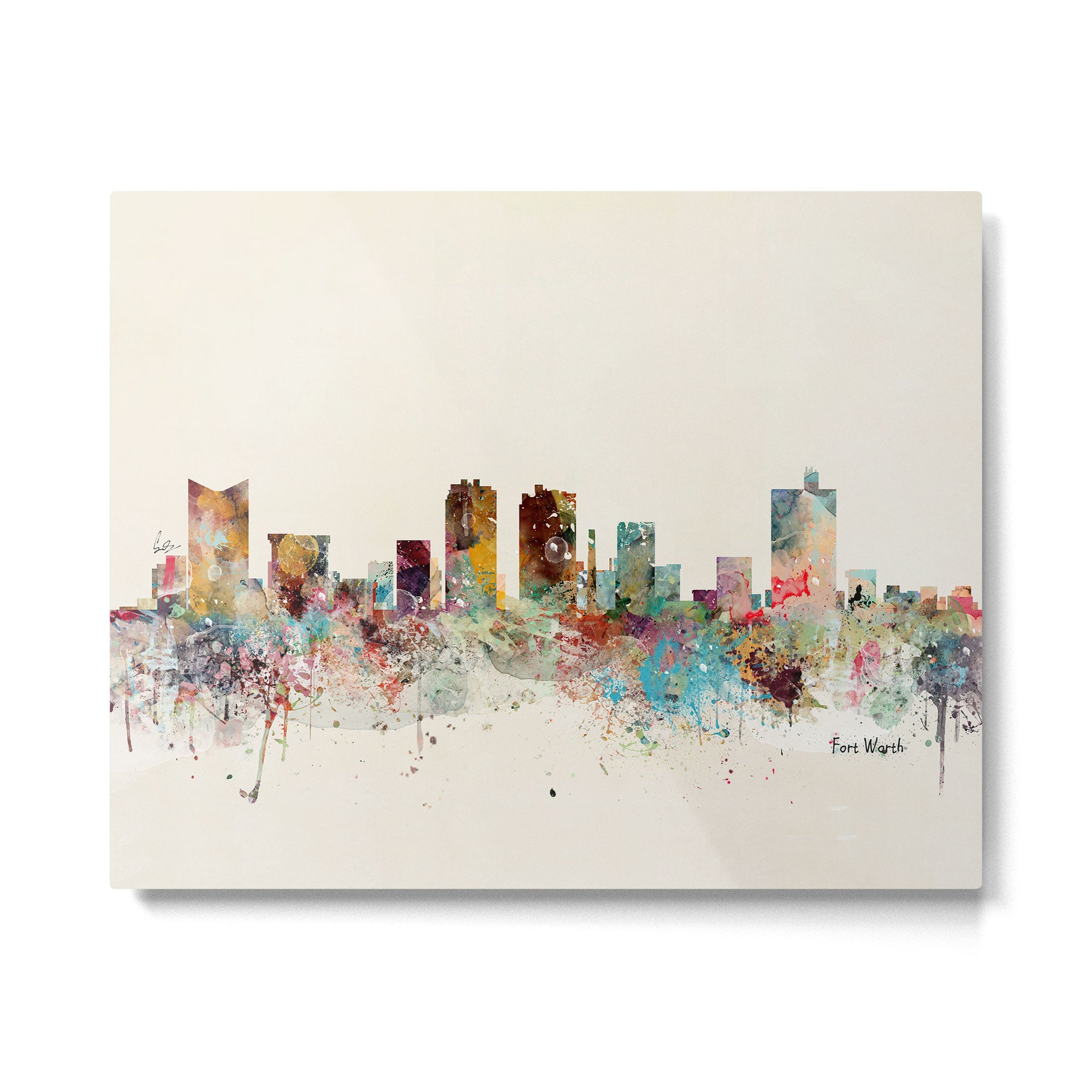 fort worth skyline Metal Print Gallery Image 6