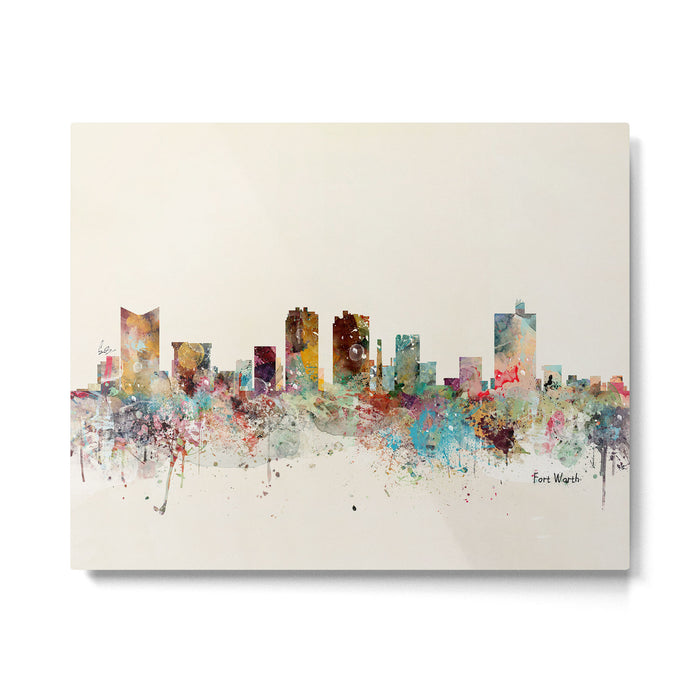 fort worth skyline Metal Print Gallery Image 1