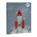 fox goes to the moon Canvas Print Gallery Image 8
