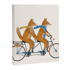 foxes lets tandem Canvas Print Gallery Image 8