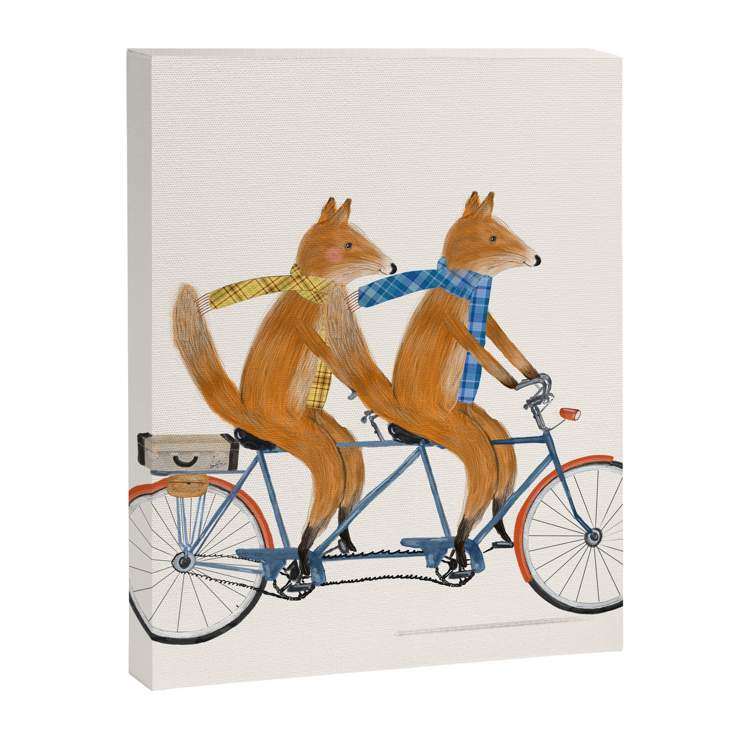 foxes lets tandem Canvas Print Gallery Image 8