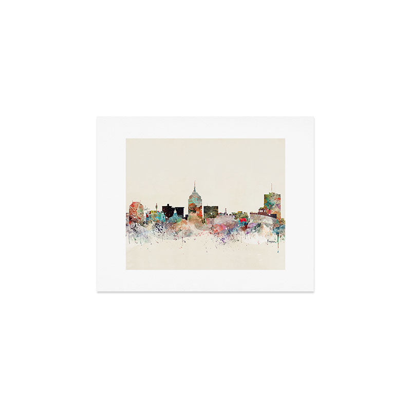 fresno skyline Art Print Gallery Image 1
