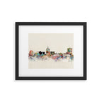 fresno skyline Framed Art Print Gallery Image 6