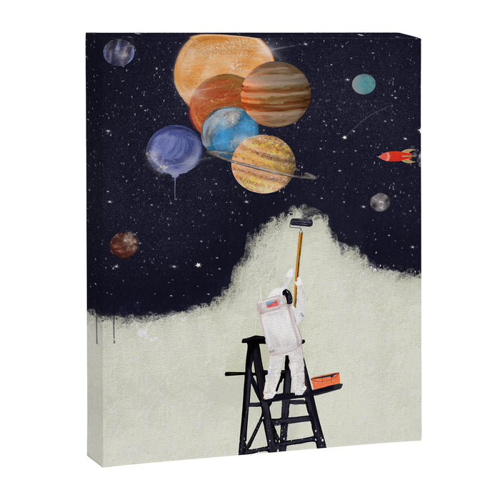 galaxy graffiti Canvas Print Gallery Image 1