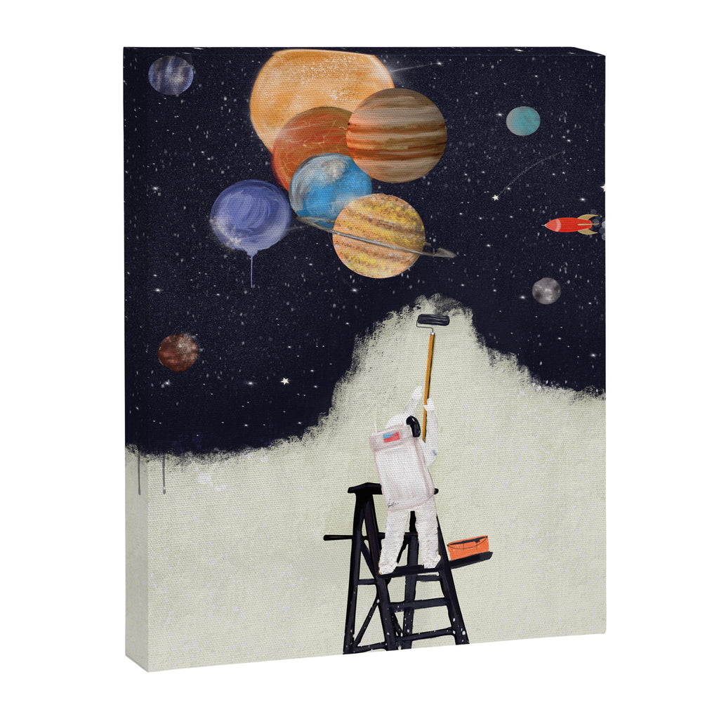 galaxy graffiti Canvas Print Gallery Image 6