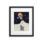 galaxy graffiti Framed Art Print Gallery Image 5