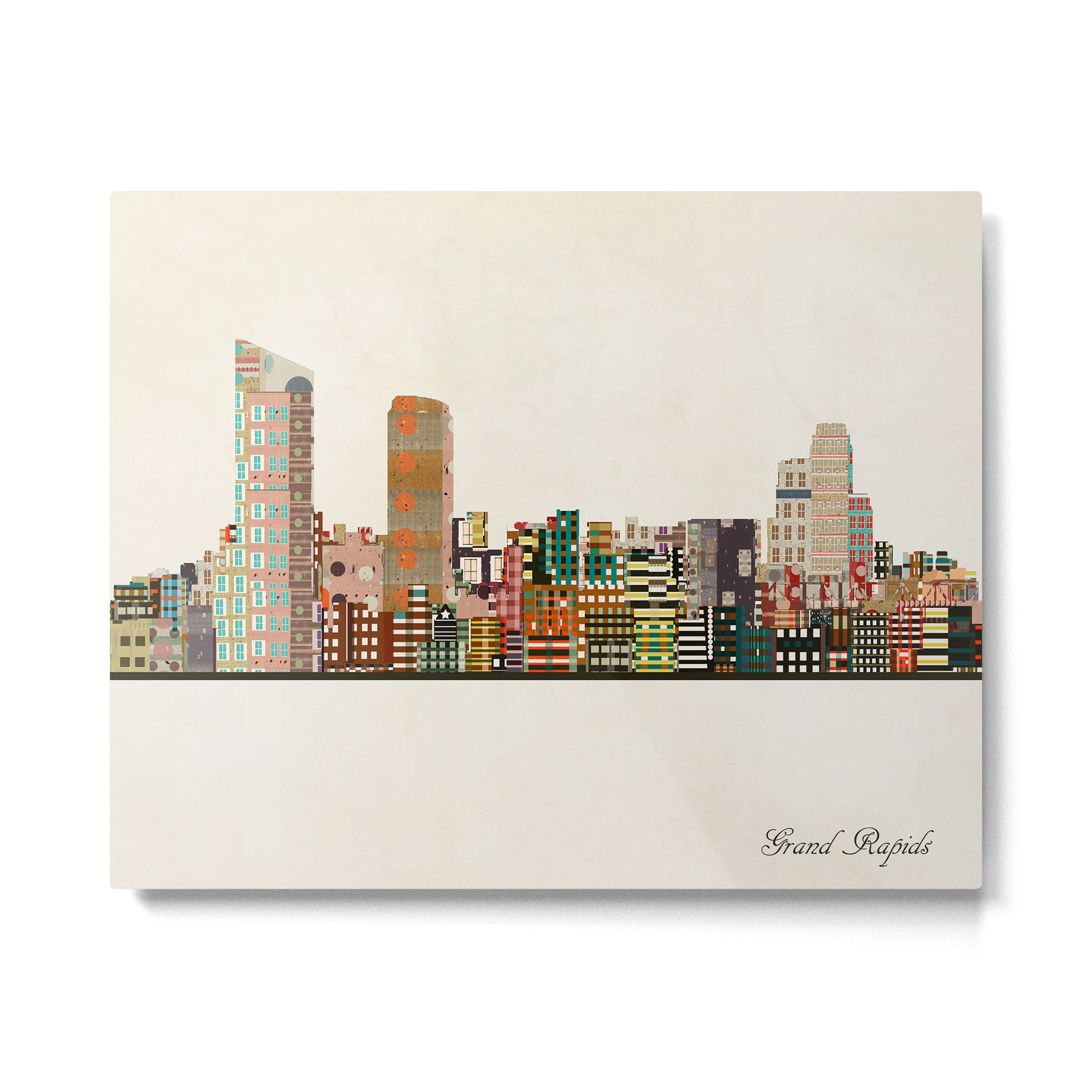 grand rapids michigan skyline Metal Print Gallery Image 6