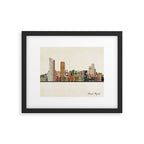 grand rapids michigan skyline Framed Art Print Gallery Image 4