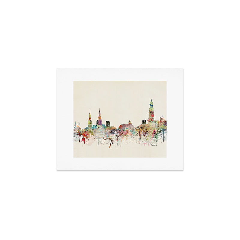 hamburg germany skyline Art Print Gallery Image 1