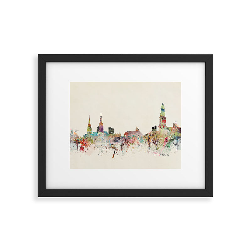 hamburg germany skyline Framed Art Print Gallery Image 4