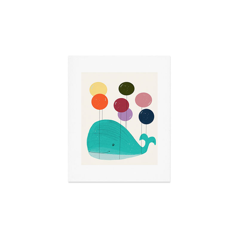 happy whale Art Print Gallery Image 1