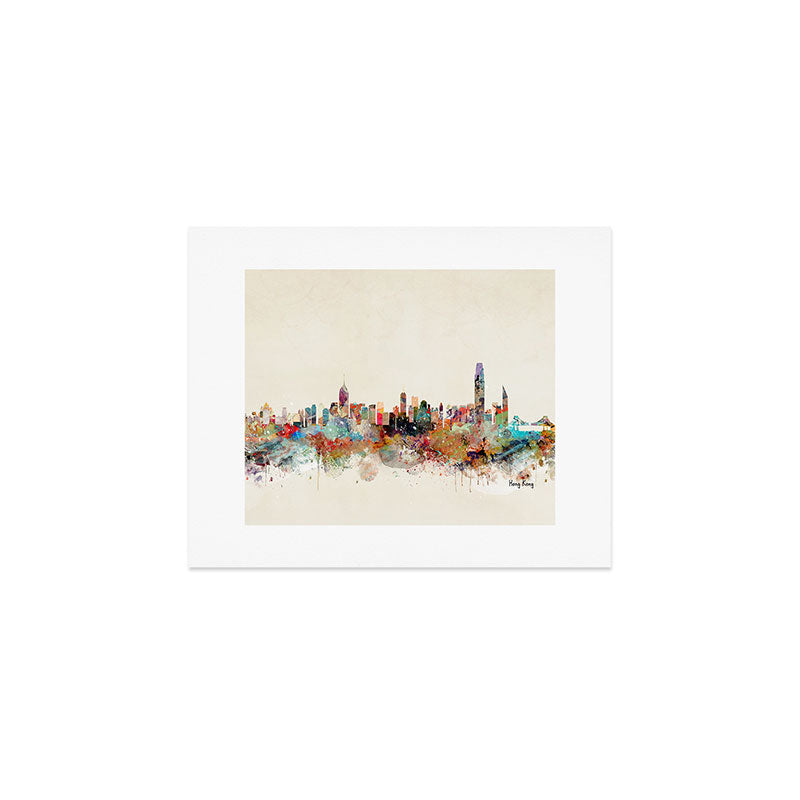 hong kong skyline Art Print Gallery Image 1