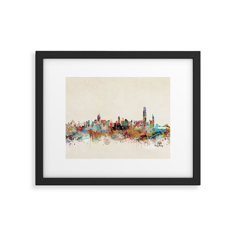 hong kong skyline Framed Art Print Gallery Image 5