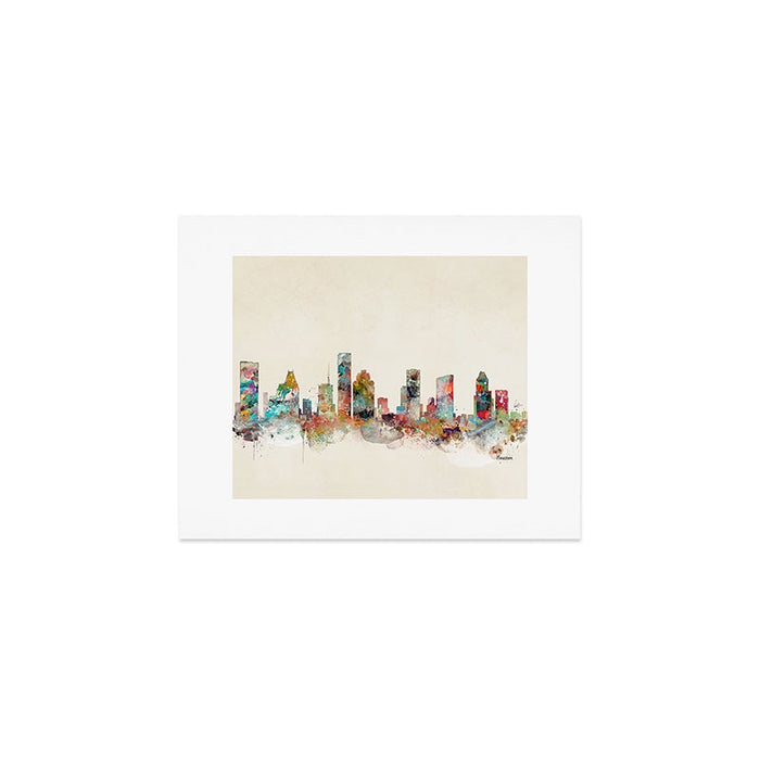 houston texas skyline Art Print Gallery Image 1
