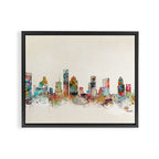 houston texas skyline Framed Canvas Print Gallery Image 14