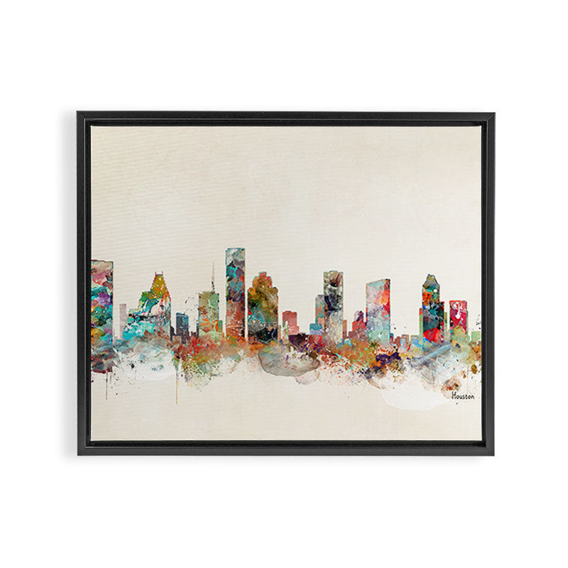 houston texas skyline Framed Canvas Print Gallery Image 14