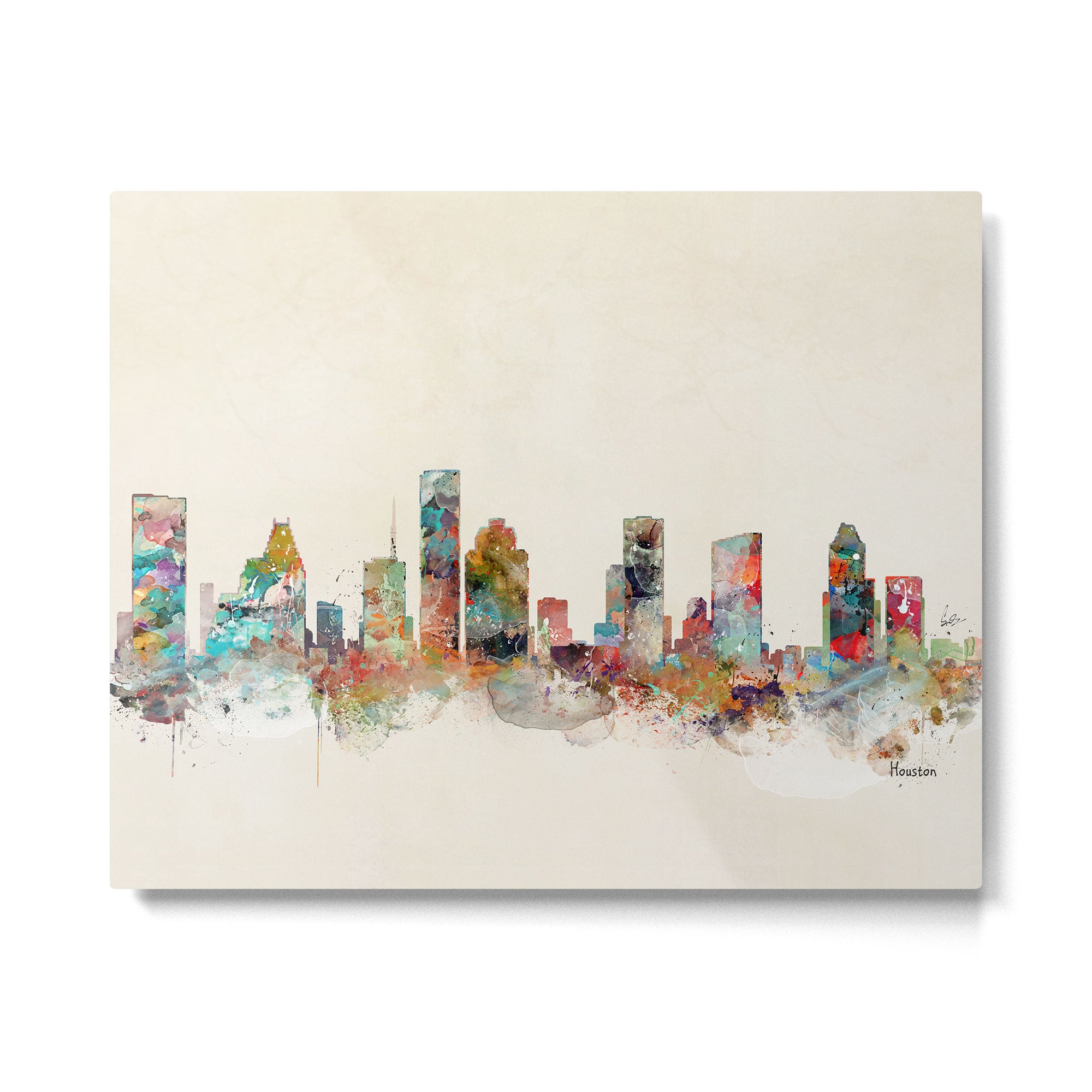 houston texas skyline Metal Print Gallery Image 6