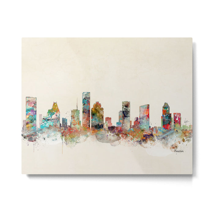 houston texas skyline Metal Print Gallery Image 1