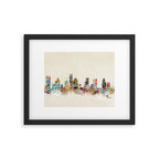 houston texas skyline Framed Art Print Gallery Image 4