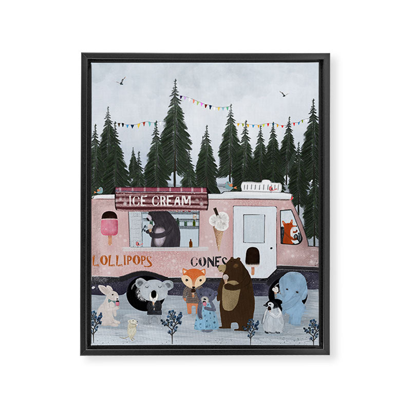 ice cream time Framed Canvas Print Gallery Image 8