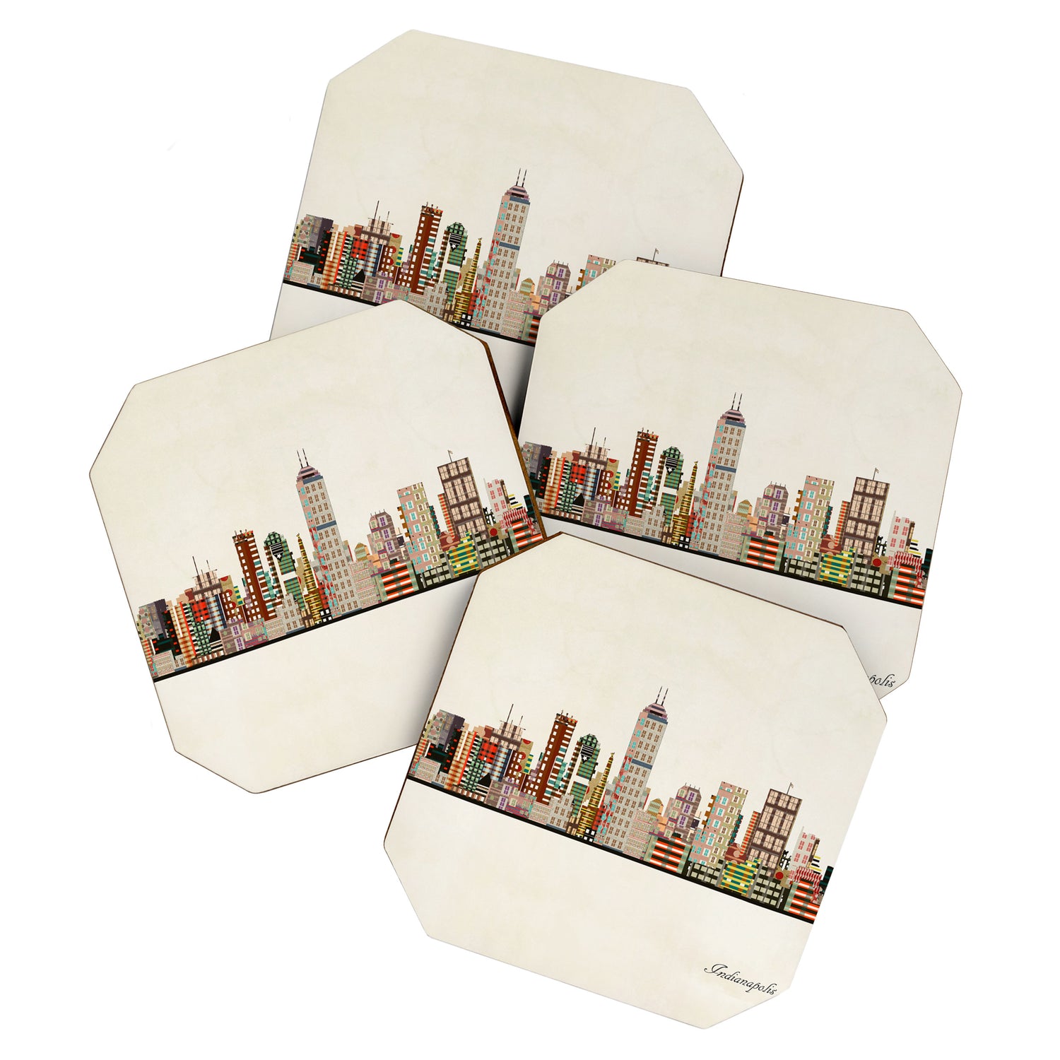 indianapolis indiana skyline Coaster Gallery Image 1