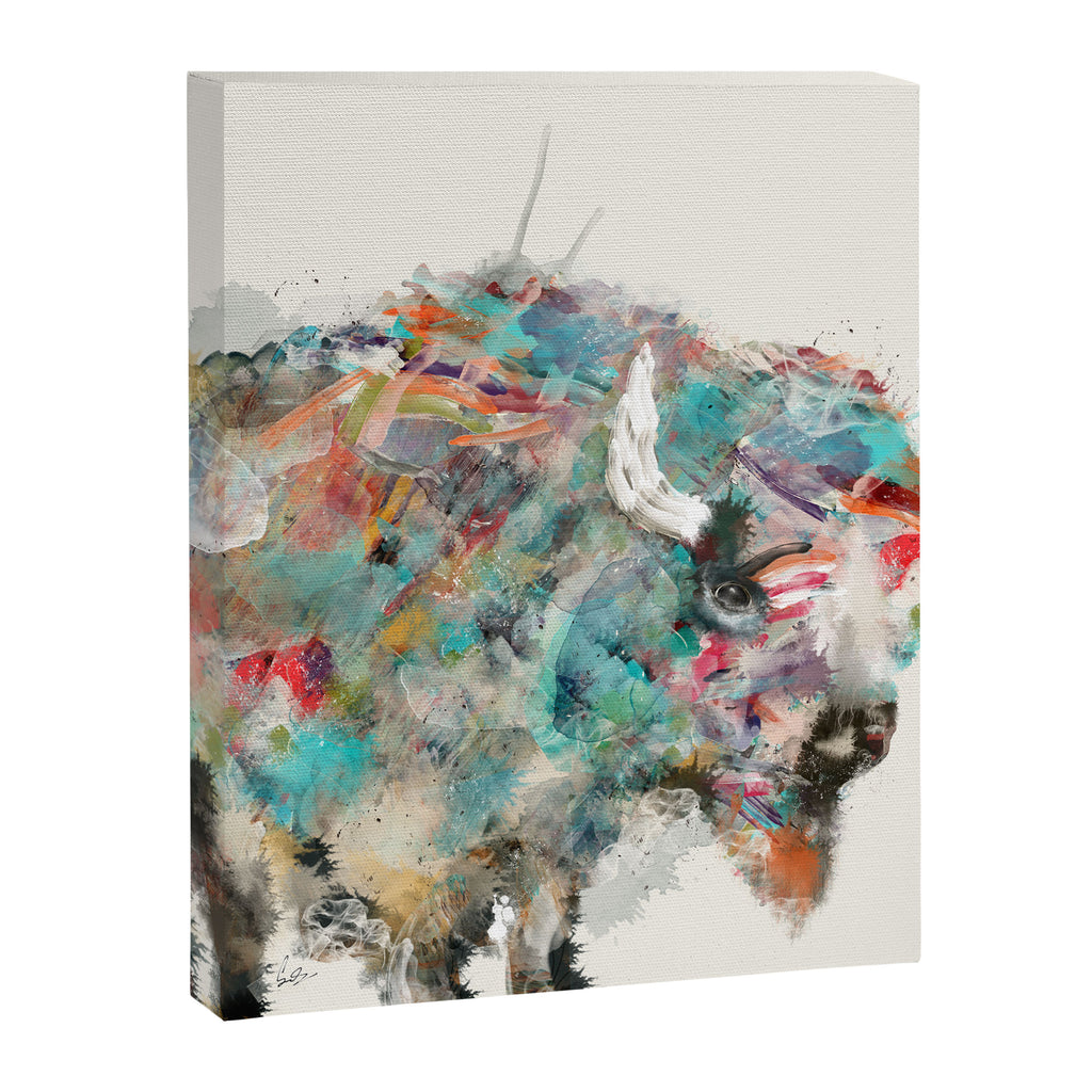 into the wild the buffalo Canvas Print Gallery Image 6