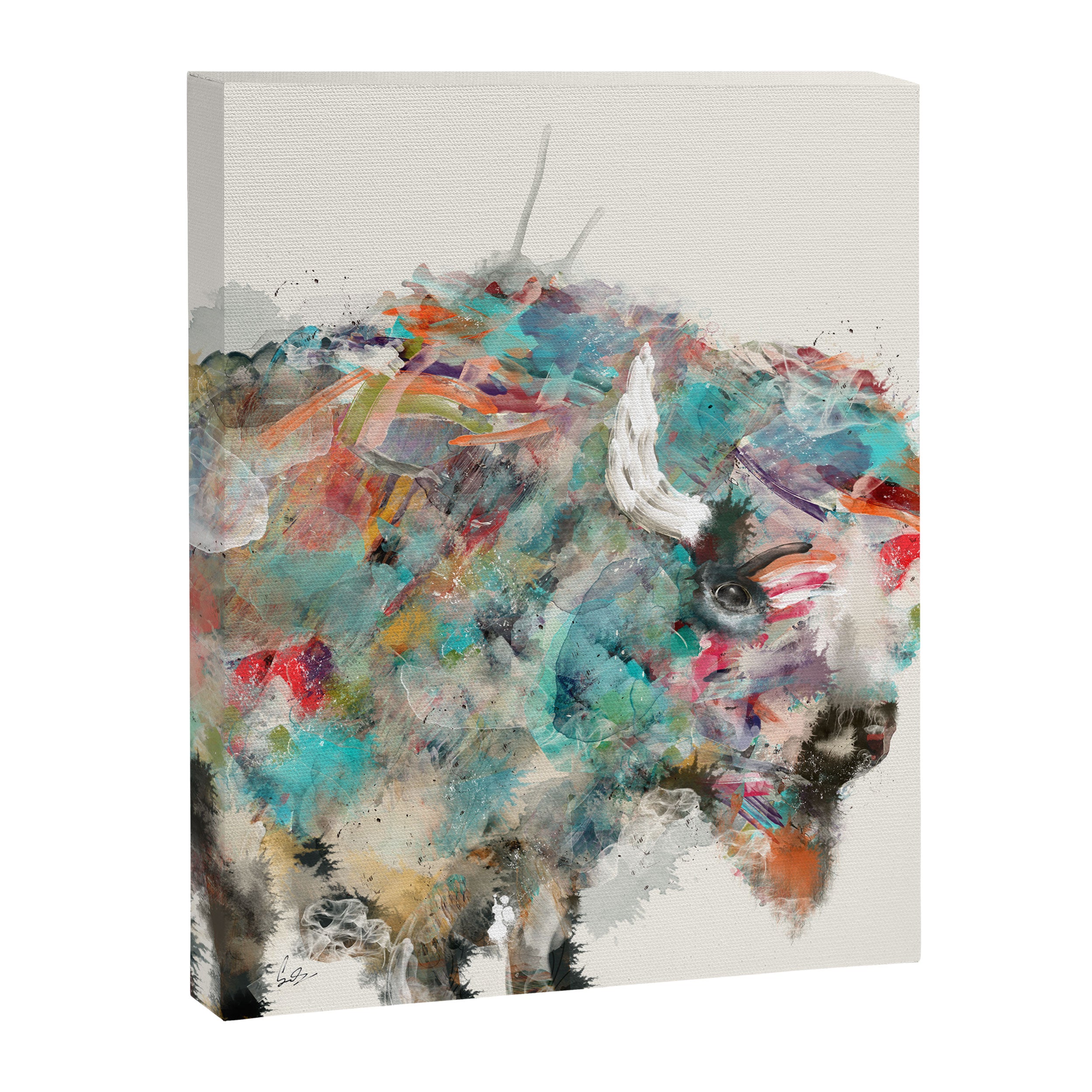 into the wild the buffalo Canvas Print Gallery Image 6