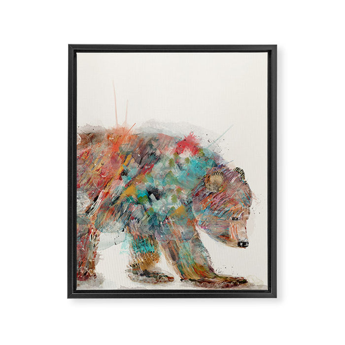 into the wild (the grizzly bear Framed Canvas Print Gallery Image 1