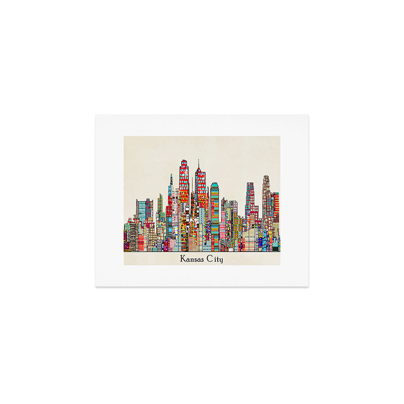 kansas city Missouri skyline Art Print Gallery Image 1
