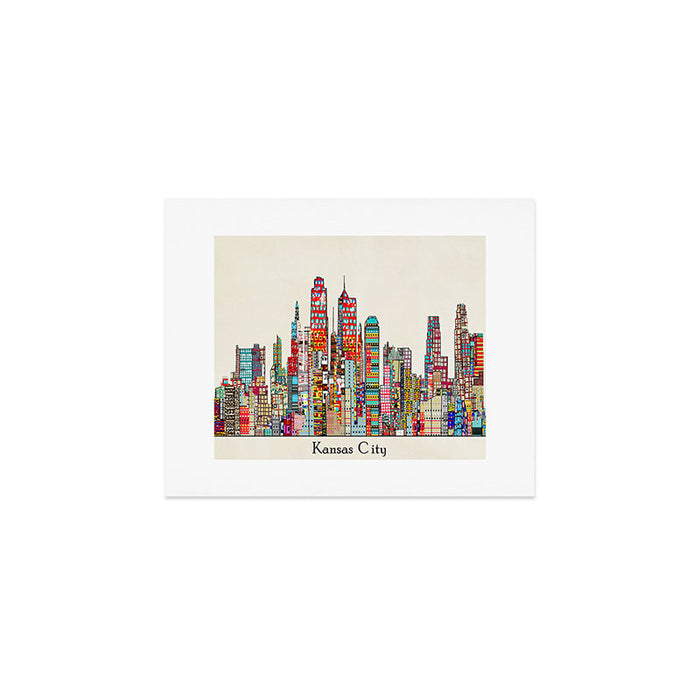 kansas city Missouri skyline Art Print Gallery Image 1