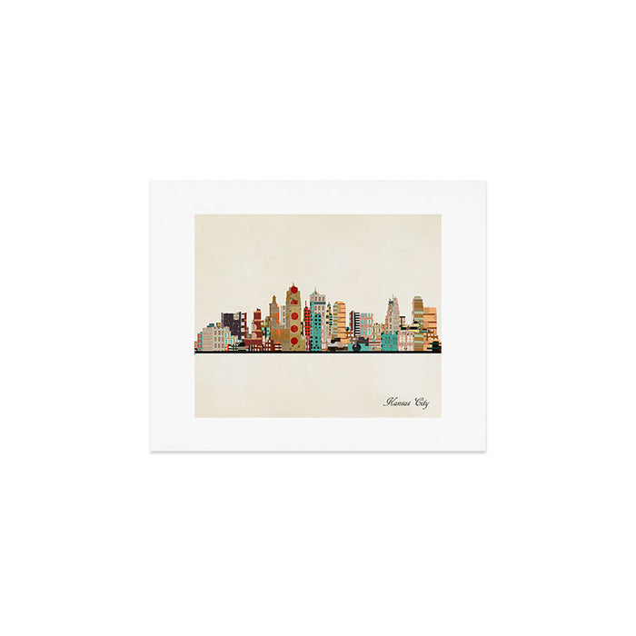 kansas city skyline Art Print Gallery Image 1