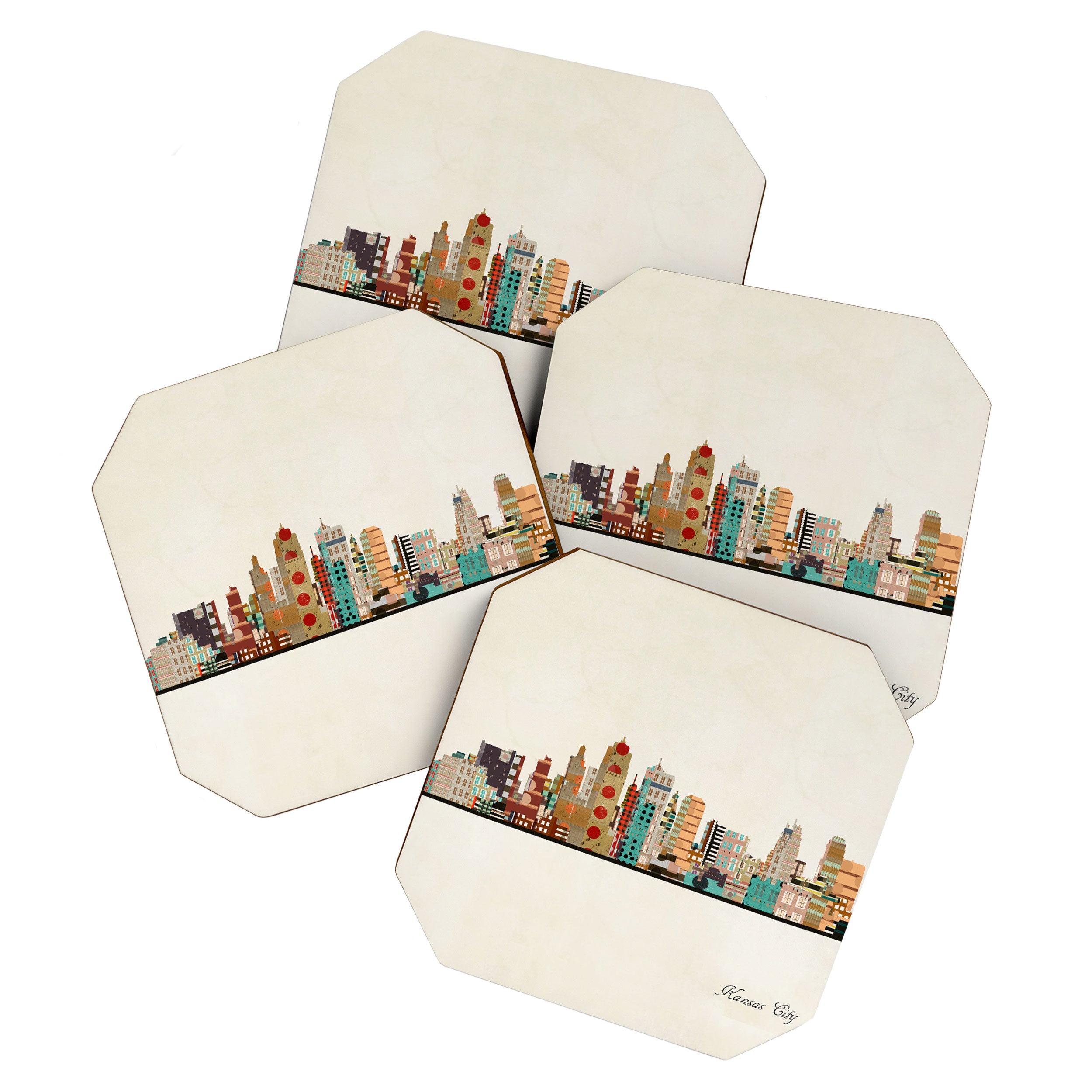 kansas city skyline Coaster Gallery Image 1